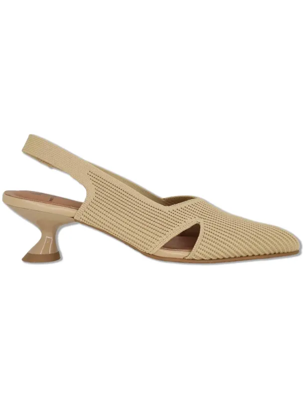 Slingback D'Orsay in tessuto camel Donna 75111 65-04 made by Spatarella