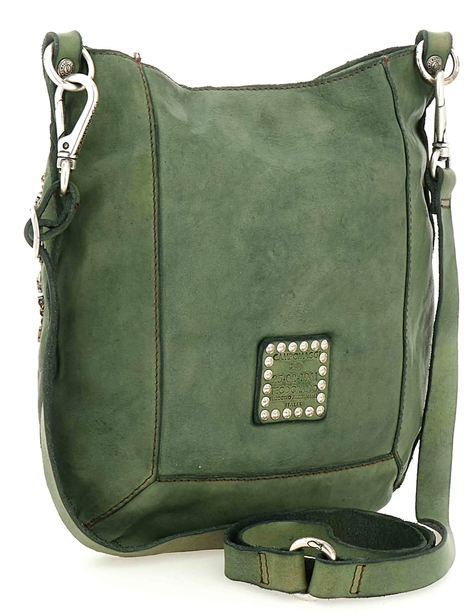 Borse Nora in pelle verde con borchie e tracolla Donna C035340ND X3037 C3038 sold by Spatarella product image thumbnail 3