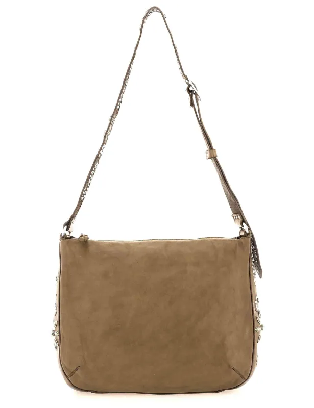 Borse Nada in pelle beige con tracolla borchiata Donna C044110ND X3014 C0539 made by Campomaggi