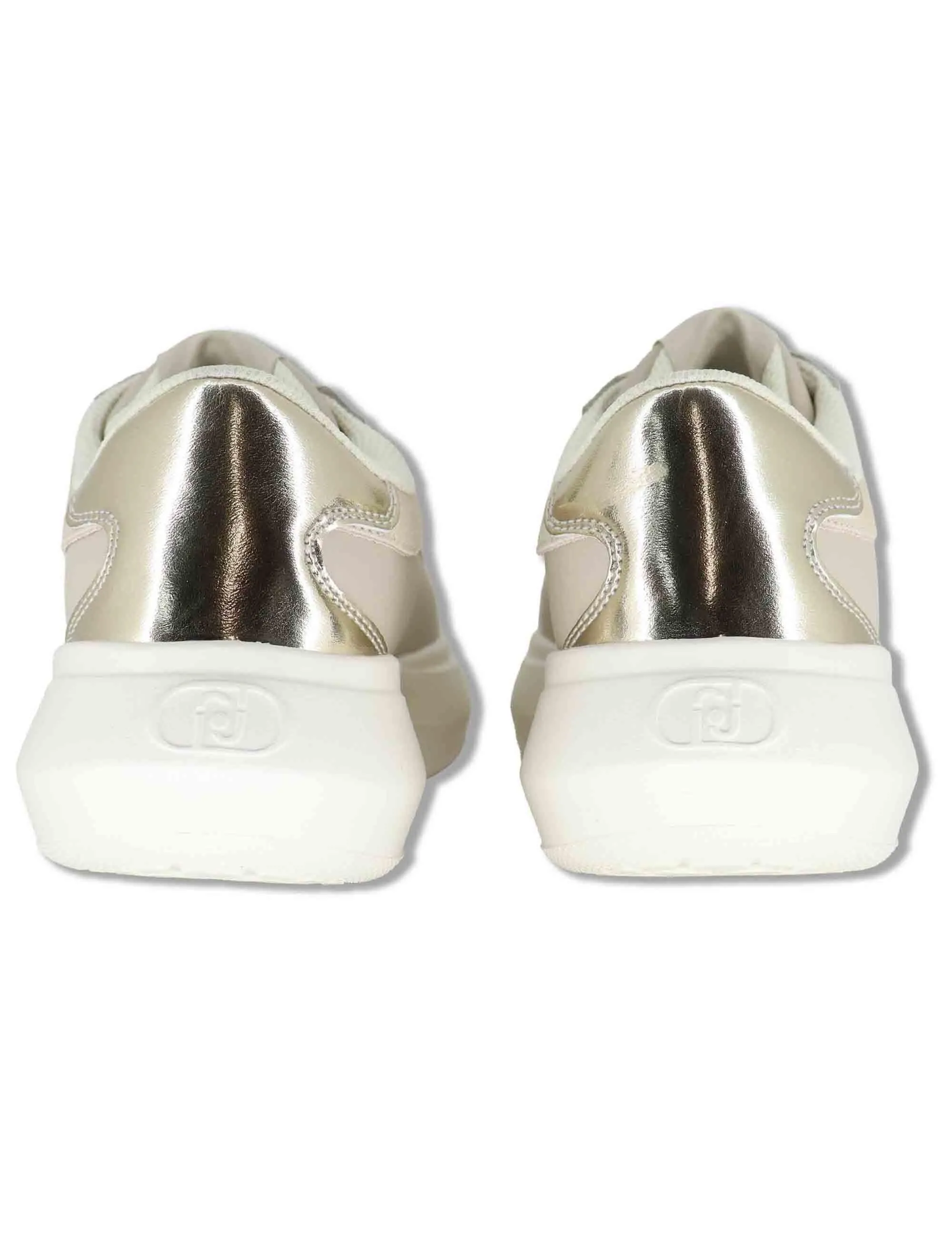 Sneakers in pelle e tessuto off white Donna CASPER 01 GOLD sold by Spatarella product image thumbnail 5