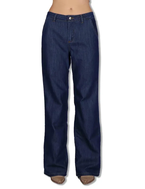 Chinos jeans in cotone blu Donna JABPN0001-J1135-1255 Denim made by Spatarella