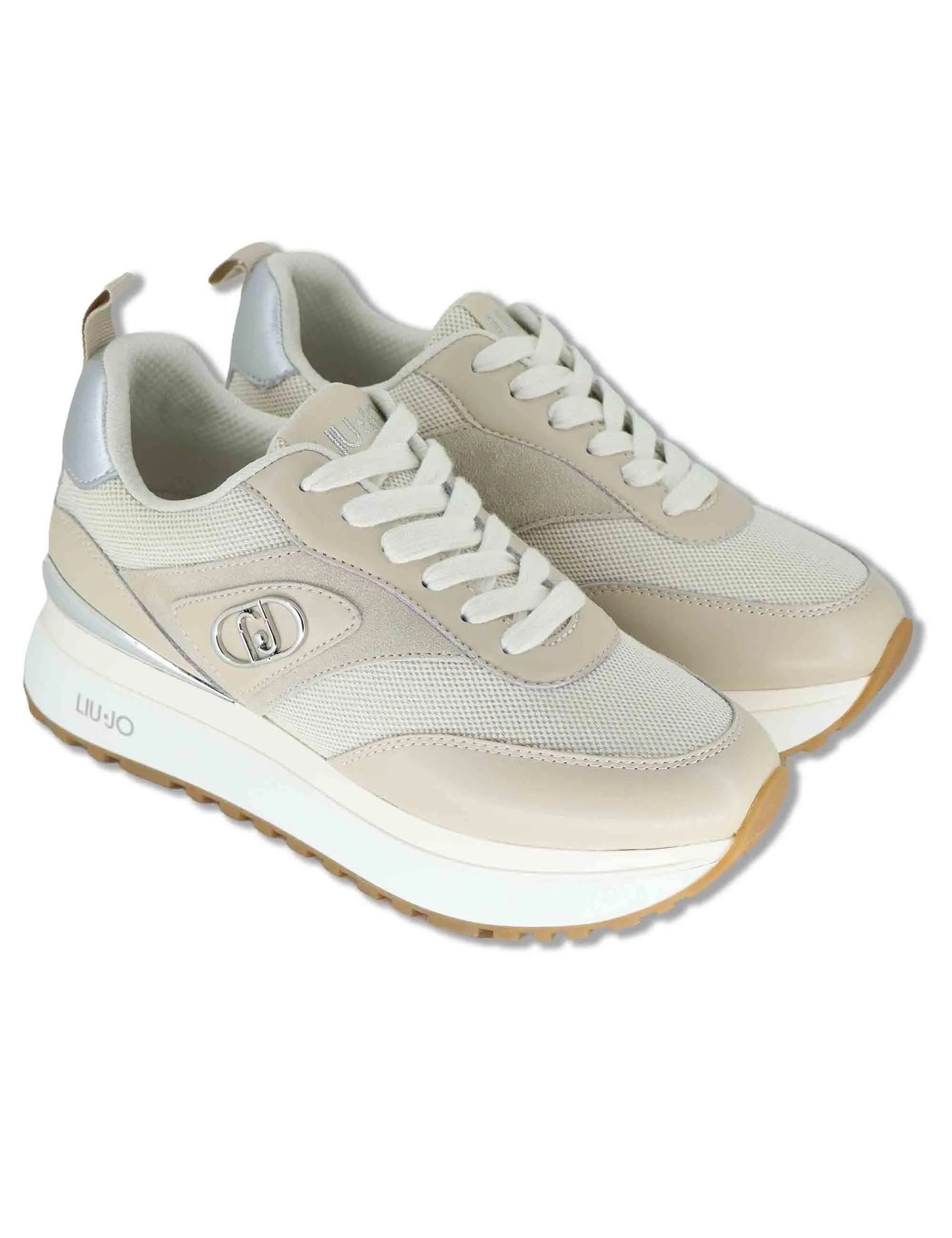 Sneakers donna in pelle e tessuto beige Donna MAXI WONDER 97 BIS ROPE sold by Spatarella product image thumbnail 3