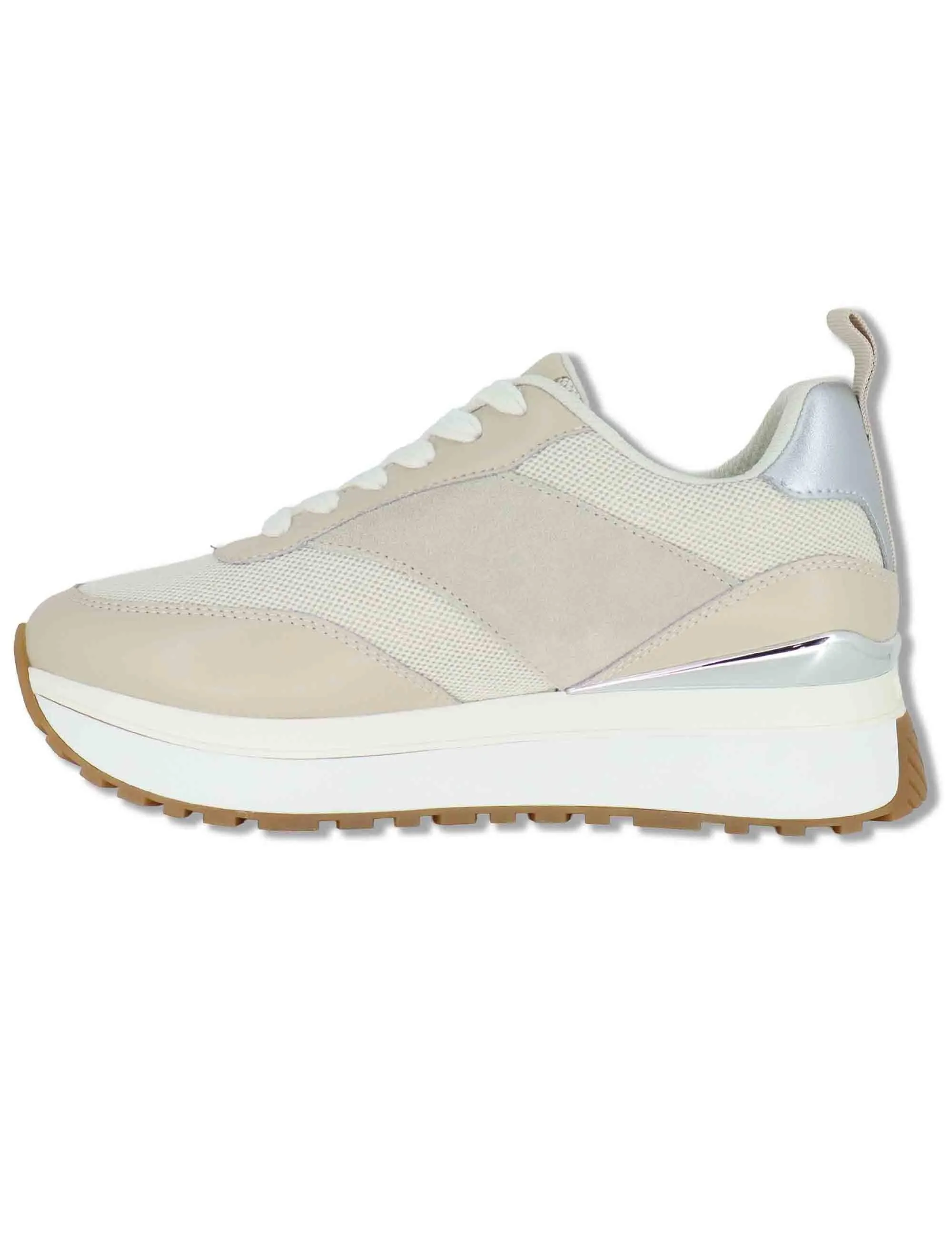 Sneakers donna in pelle e tessuto beige Donna MAXI WONDER 97 BIS ROPE sold by Spatarella product image thumbnail 2