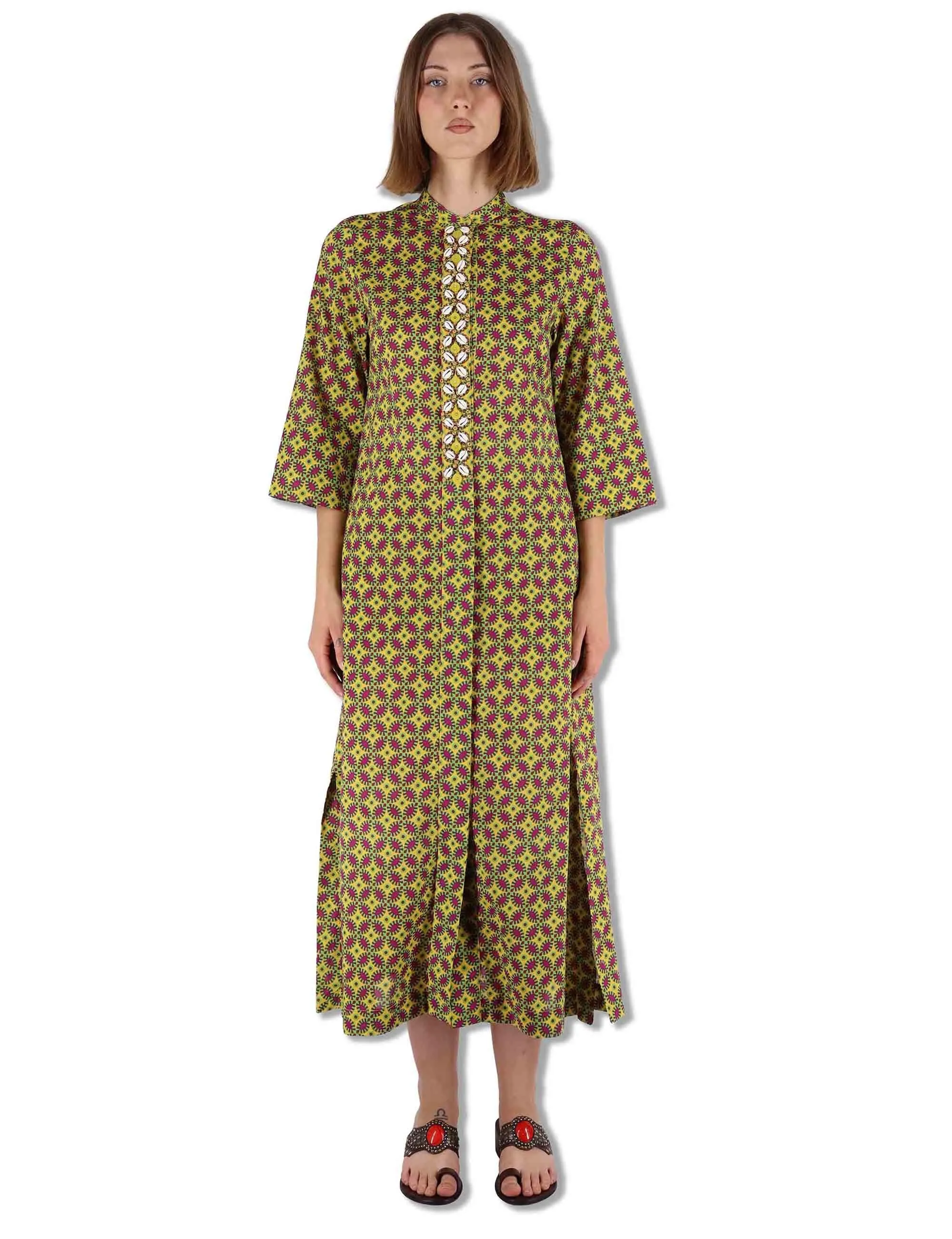 Abiti Floral Spin in cotone verde a fantasia Donna JF669915215 B7003 sold by Spatarella product image thumbnail 5