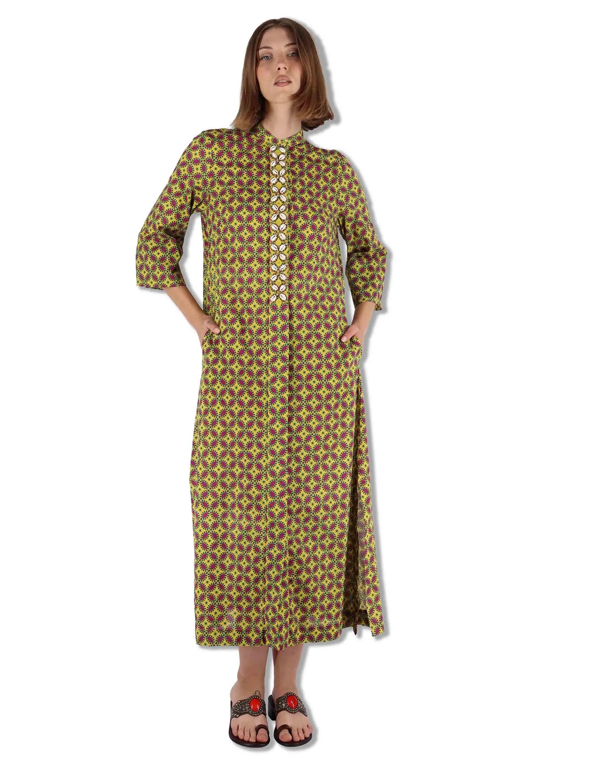 Abiti Floral Spin in cotone verde a fantasia Donna JF669915215 B7003 sold by Spatarella product image thumbnail 4