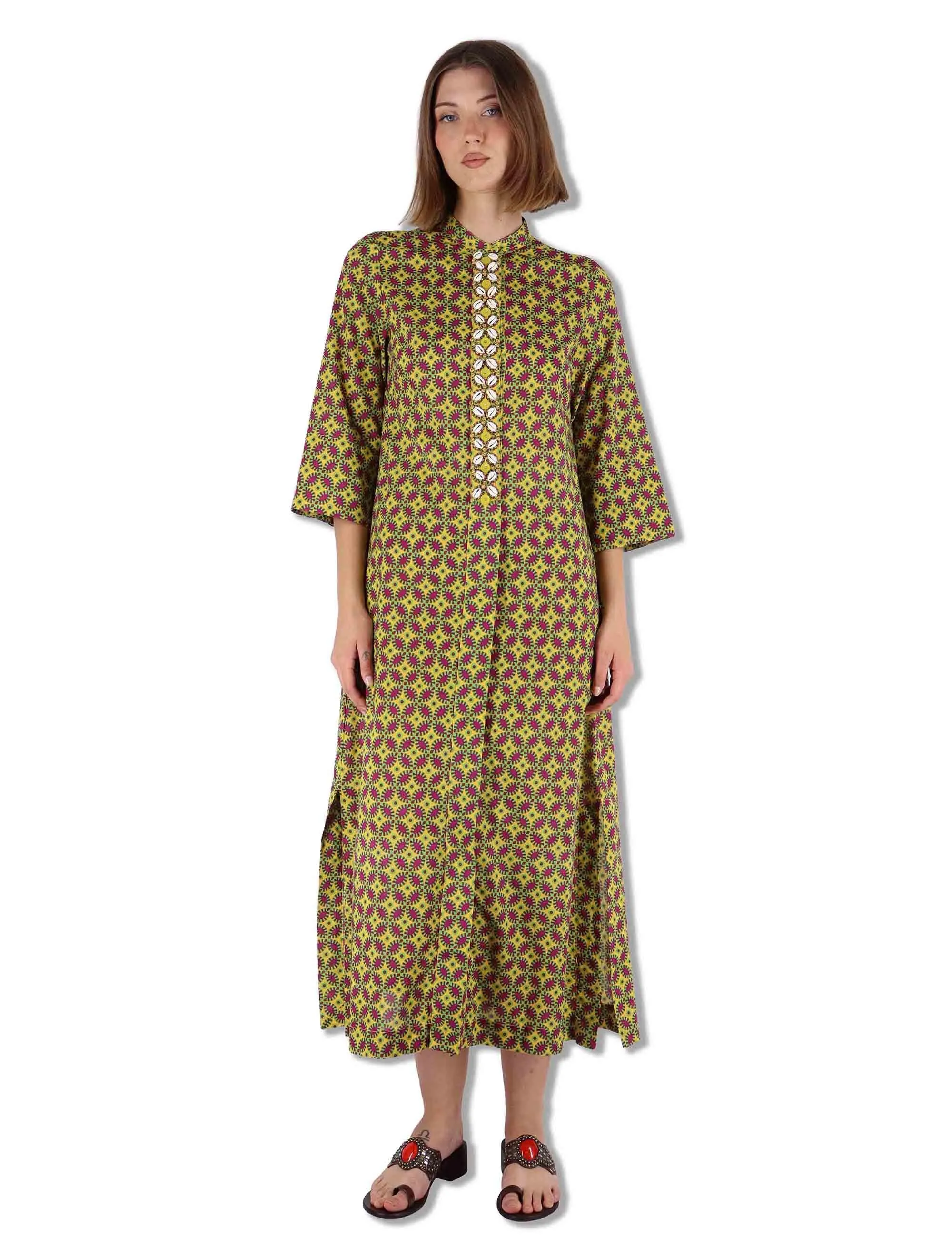 Abiti Floral Spin in cotone verde a fantasia Donna JF669915215 B7003 sold by Spatarella product image thumbnail 2