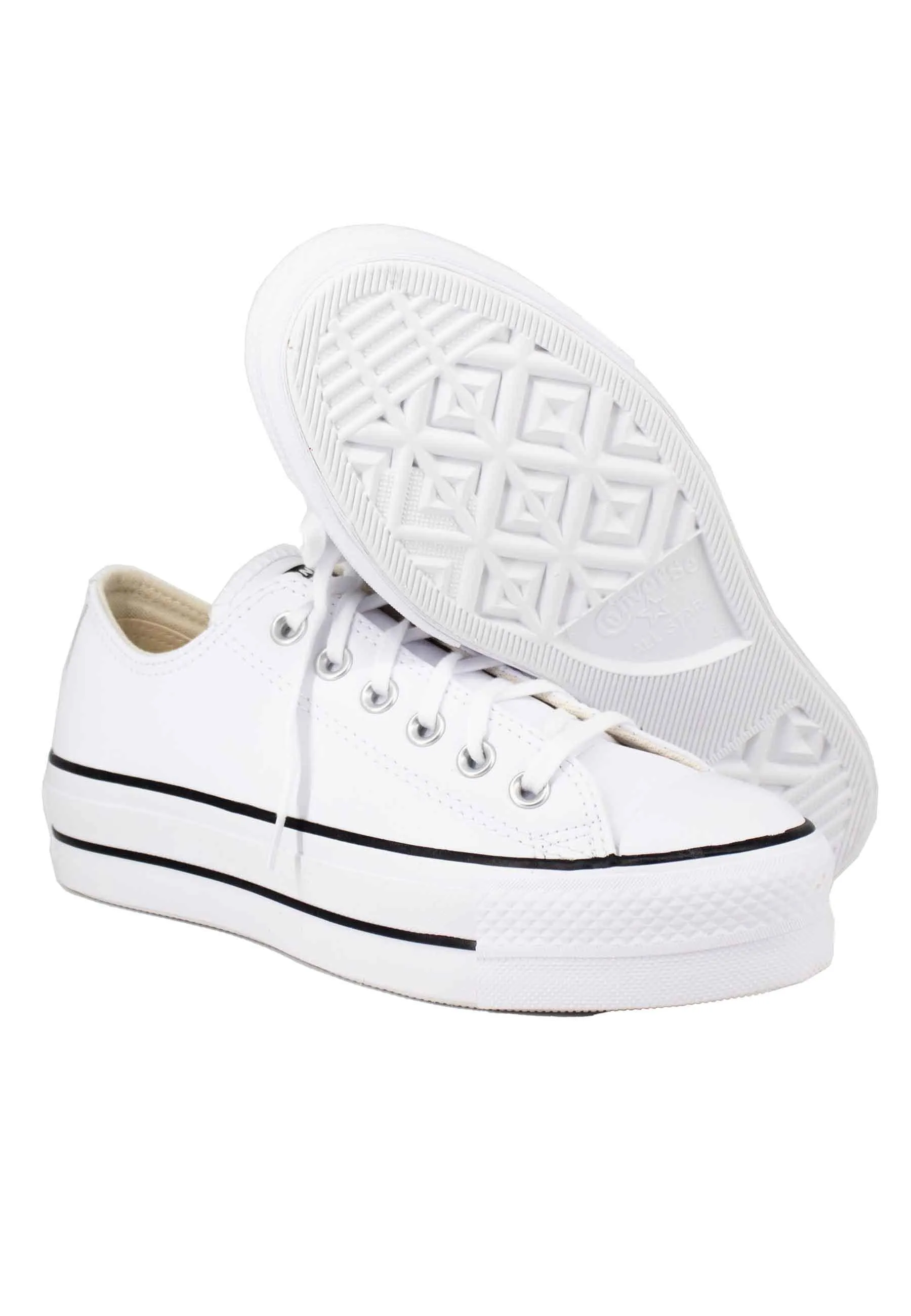 Sneakers donna Chuck Taylor in tela bianca con fondo zeppa Donna CHUCK TAYLORD 561680C sold by Spatarella product image thumbnail 4