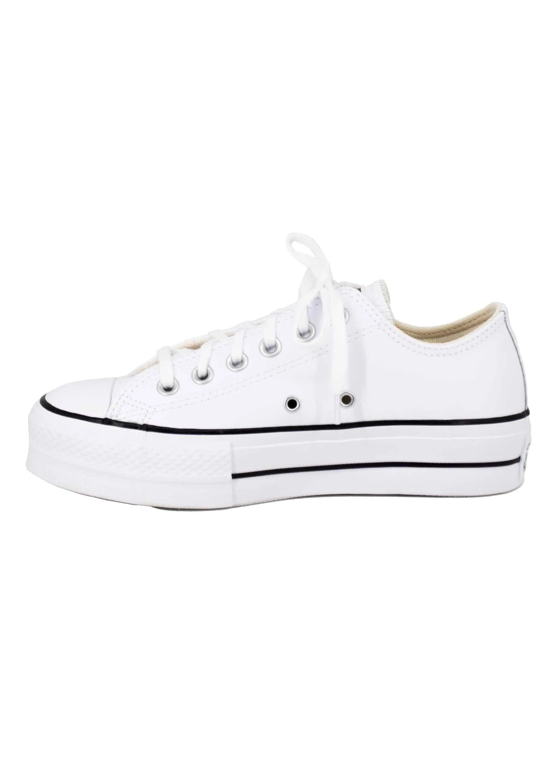Sneakers donna Chuck Taylor in tela bianca con fondo zeppa Donna CHUCK TAYLORD 561680C sold by Spatarella product image thumbnail 2