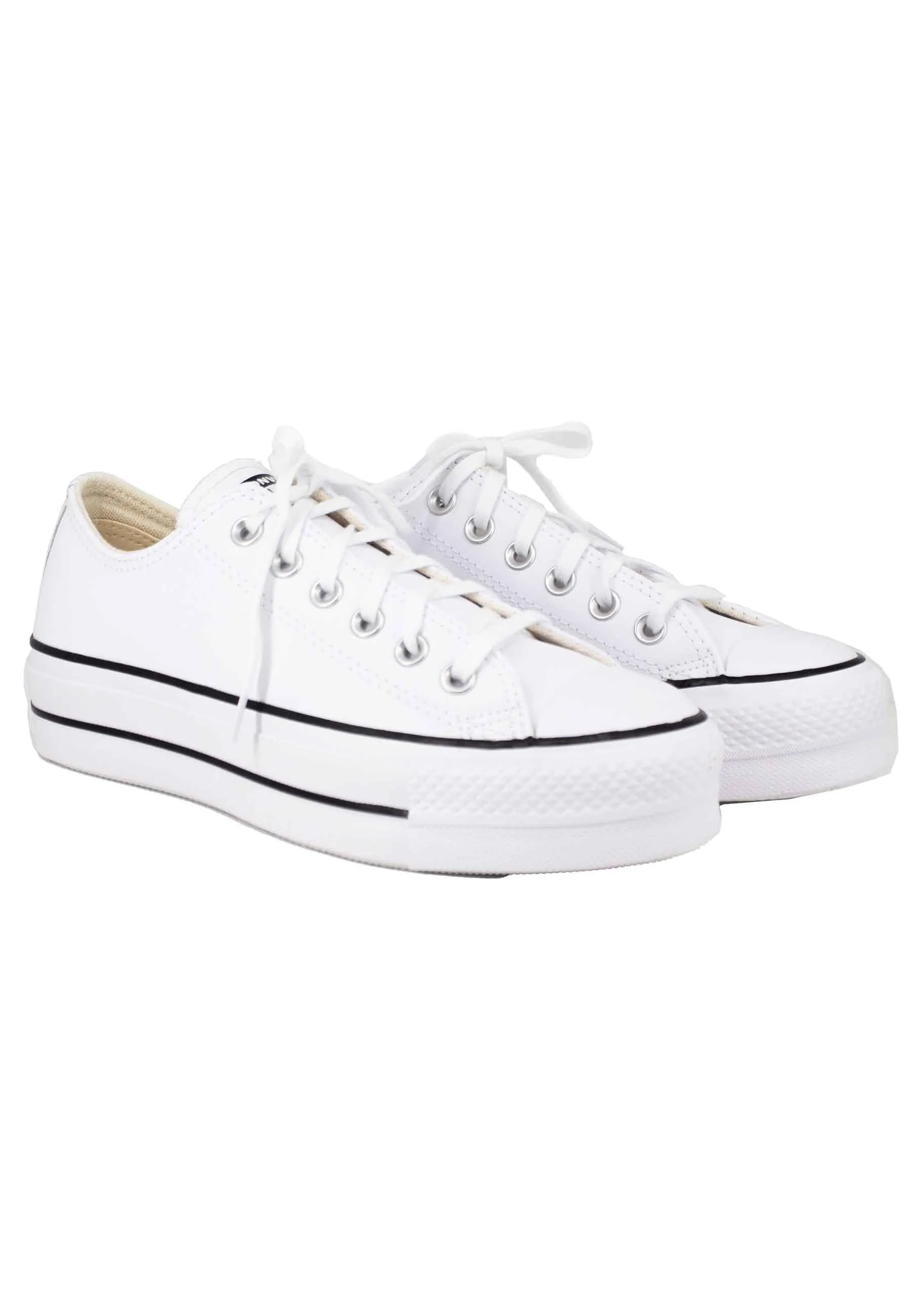Sneakers donna Chuck Taylor in tela bianca con fondo zeppa Donna CHUCK TAYLORD 561680C sold by Spatarella product image thumbnail 3