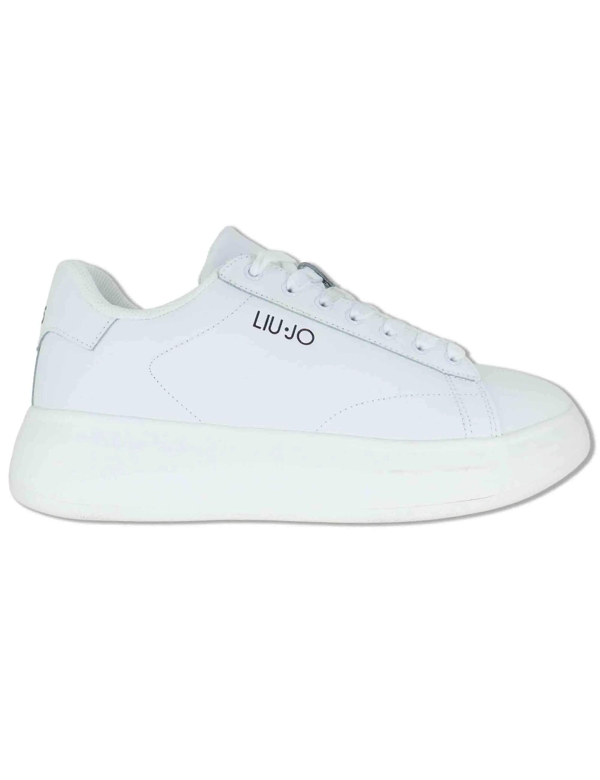 Sneakers in pelle bianca con suola alta Uomo BIG 01 WHITE sold by Spatarella