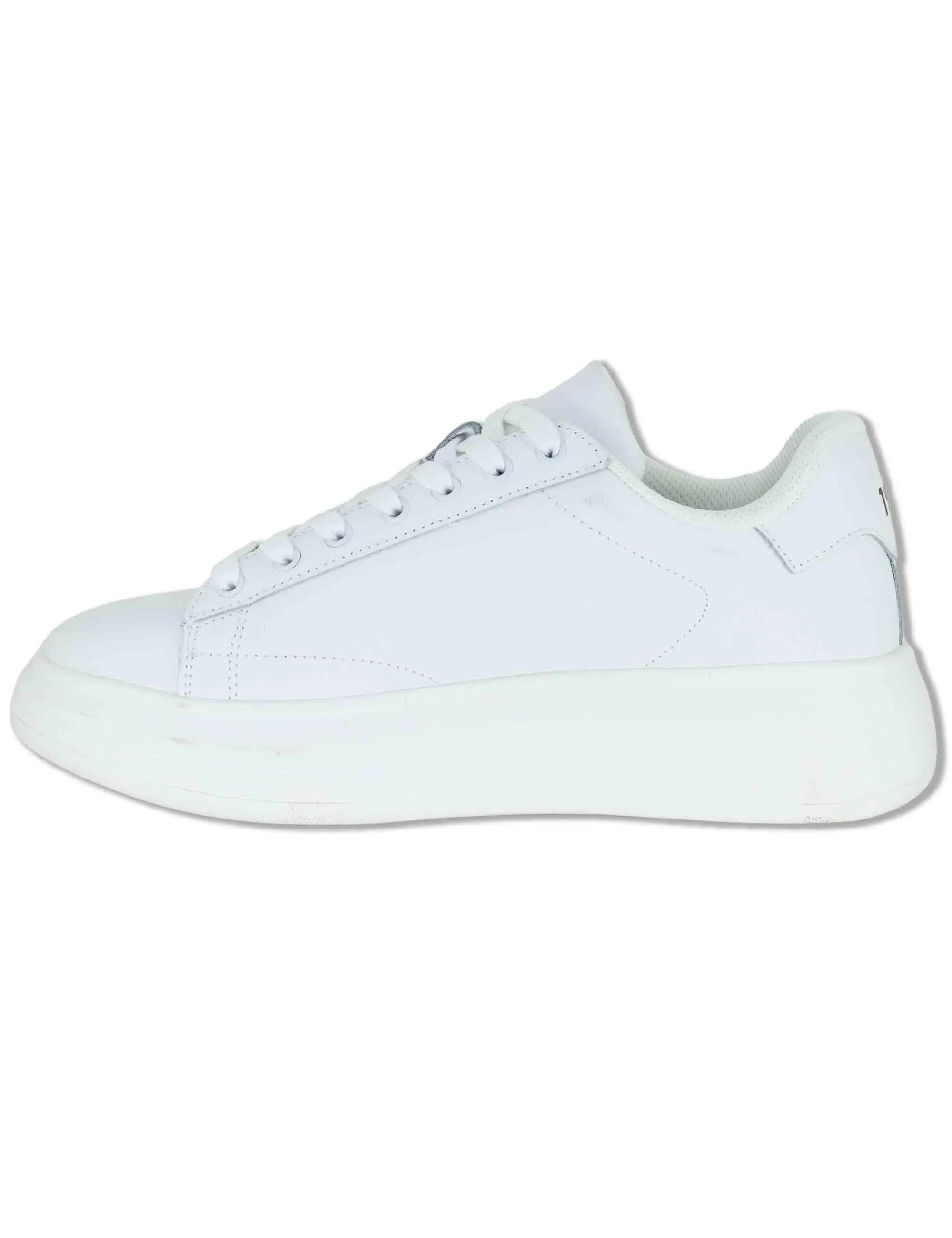 Sneakers in pelle bianca con suola alta Uomo BIG 01 WHITE sold by Spatarella product image thumbnail 3