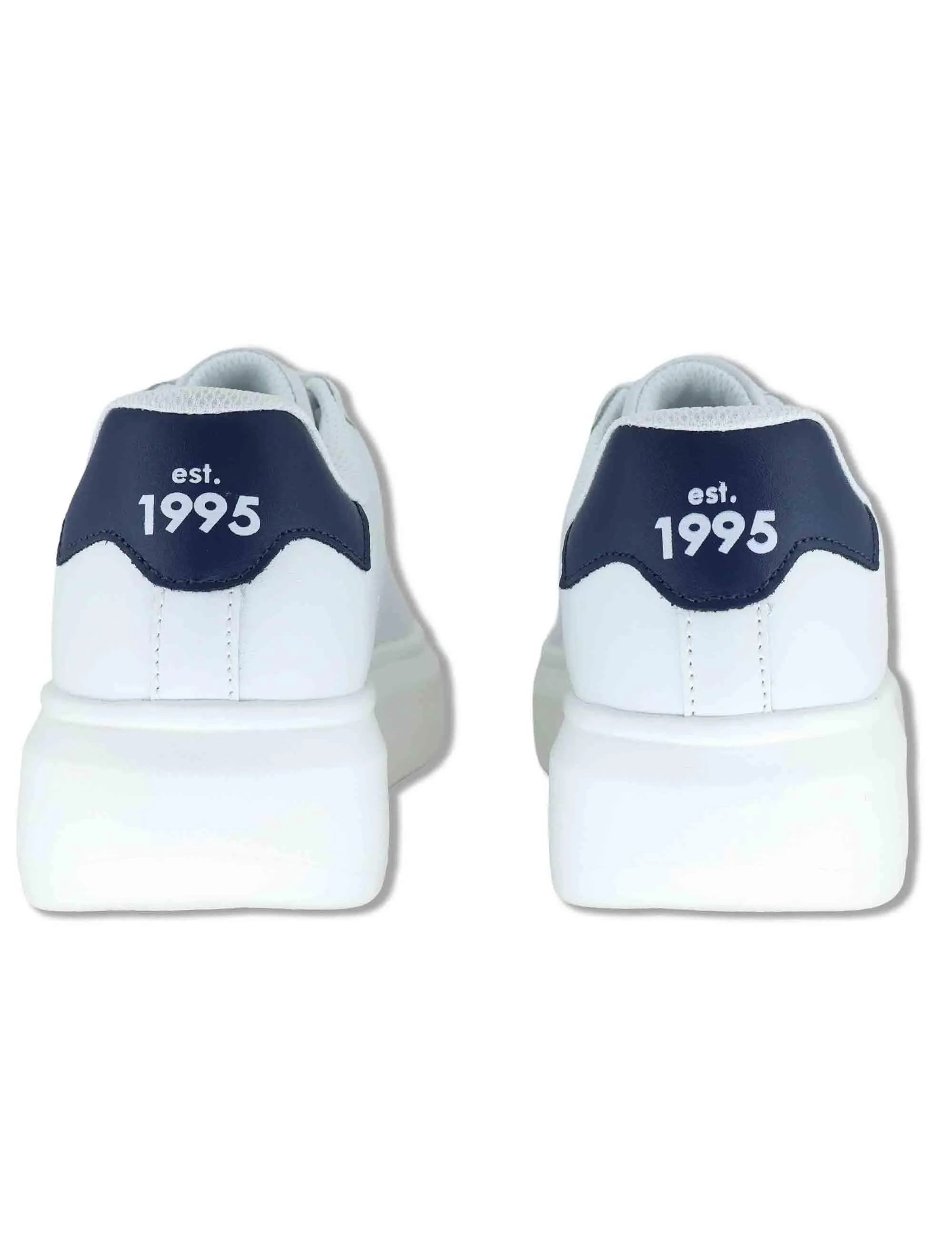 Sneakers in pelle bianca con suola alta Uomo BIG 01 BLUE sold by Spatarella product image thumbnail 5