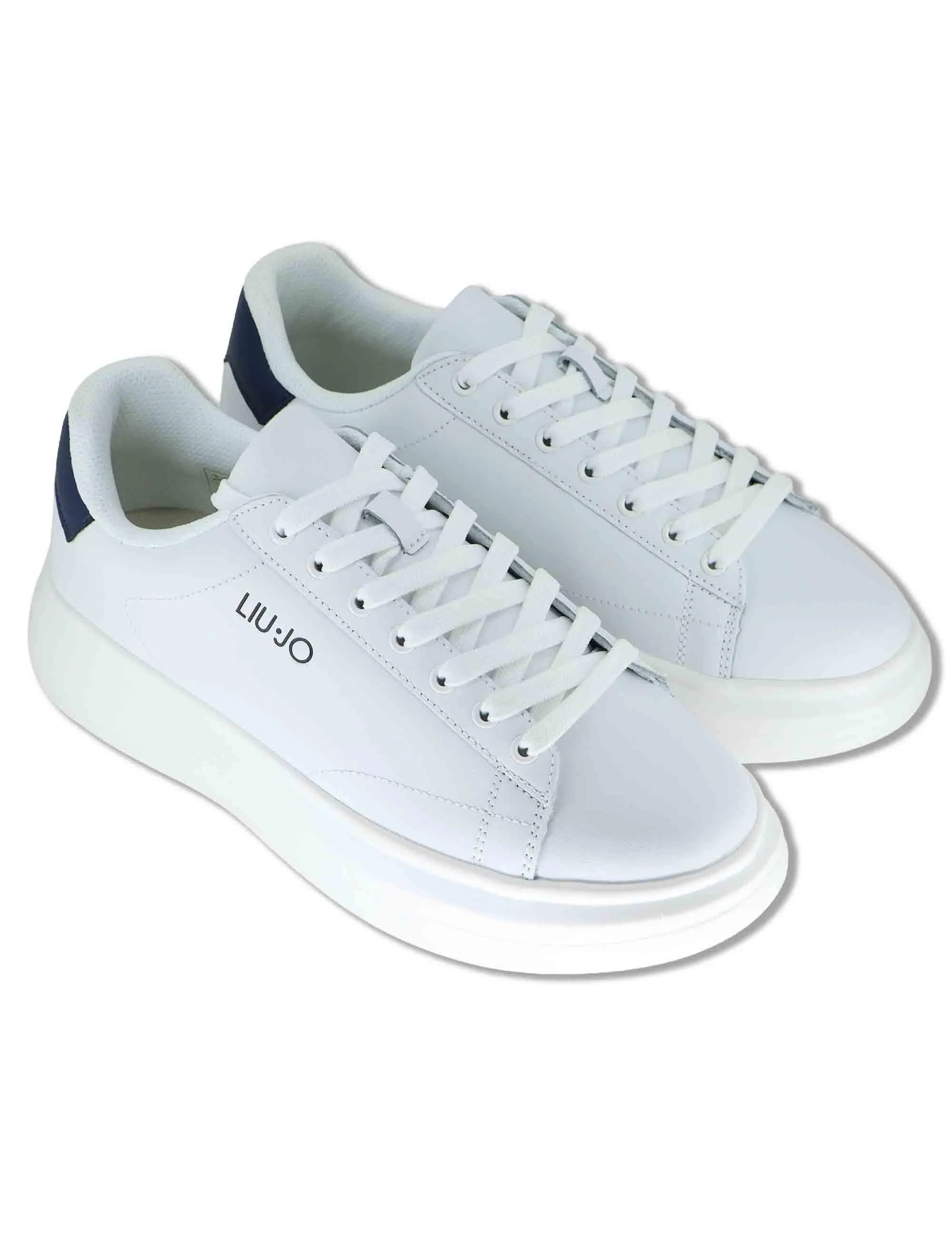 Sneakers in pelle bianca con suola alta Uomo BIG 01 BLUE sold by Spatarella product image thumbnail 2