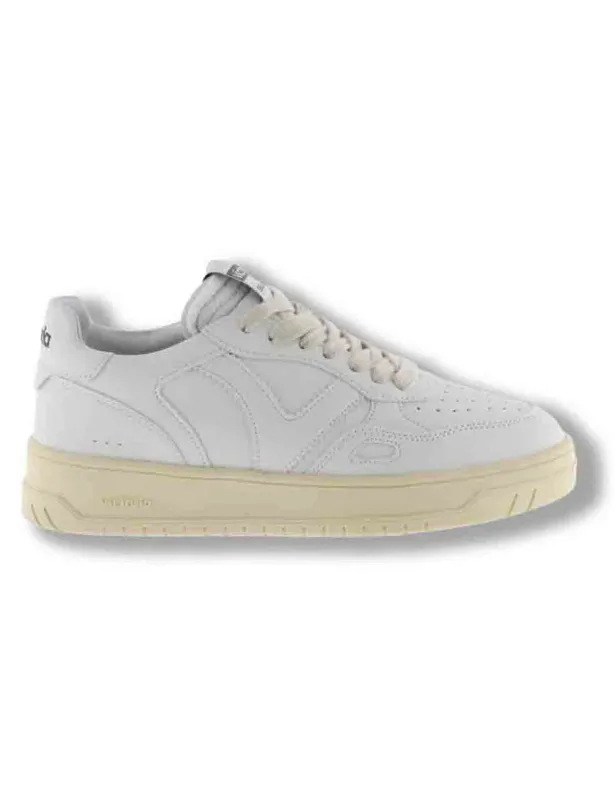 Sneakers Seul in effetto pelle bianca con dettagli traforati Donna 1257100 20 Blanco made by Spatarella