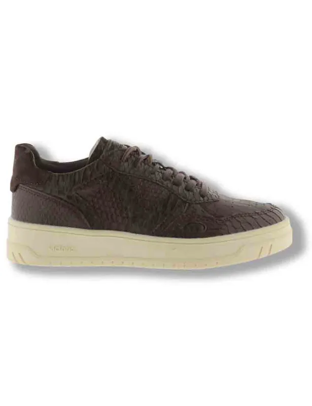 Sneakers Seul marrone effetto serpente Donna 1257150 70 Marron made by Spatarella