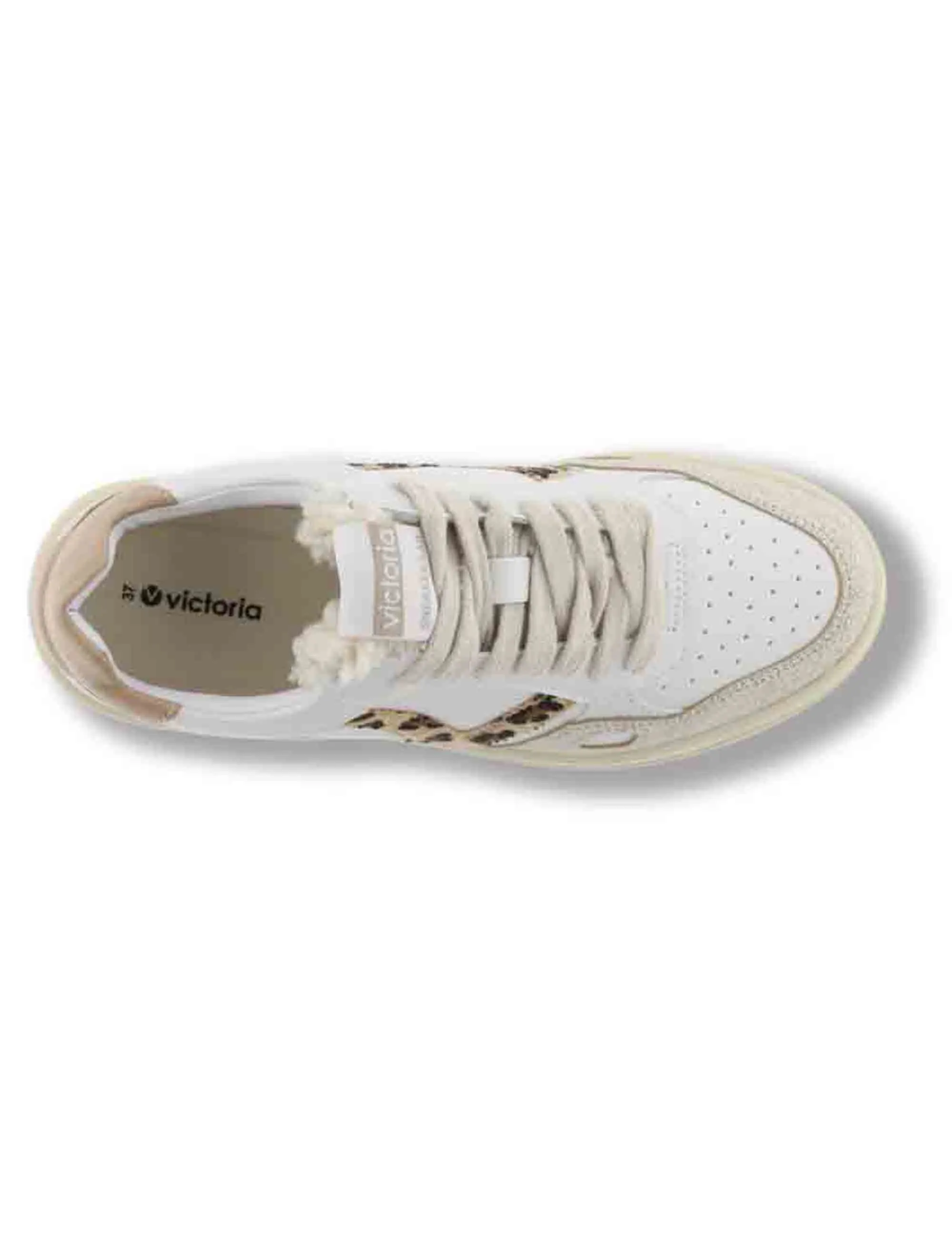 Sneakers Seul effetto pelle bianca con inserti animal print Donna 1257124 87 Camel sold by Spatarella product image thumbnail 4