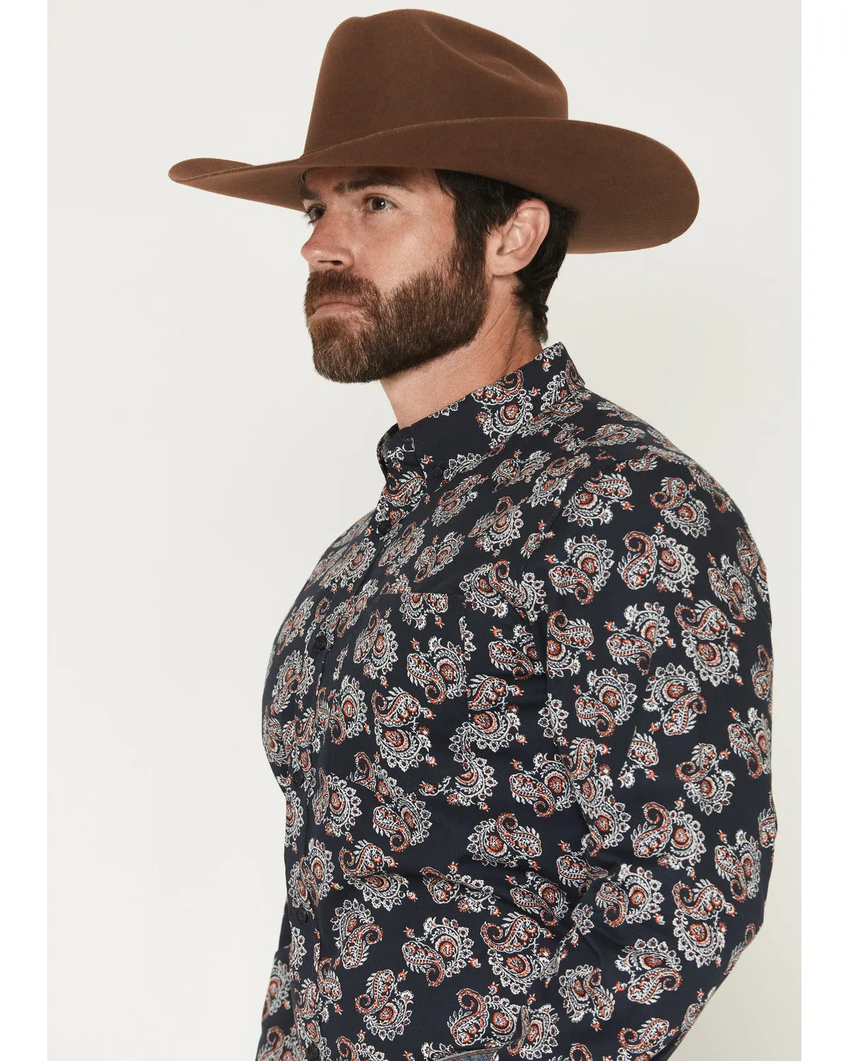 Cody James Men's Truett Paisley Print Long Sleeve Button-Down Western Shirt sold by Cody James product image thumbnail 2