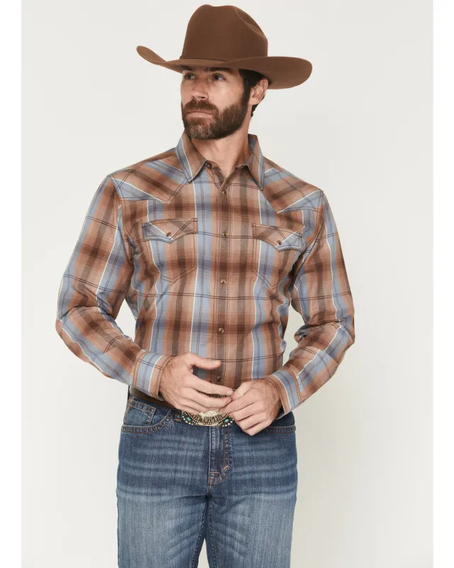 Cody James Men's Wiley Plaid Print Long Sleeve Plaid Print Long Sleeve Snap Western Shirt sold by Cody James