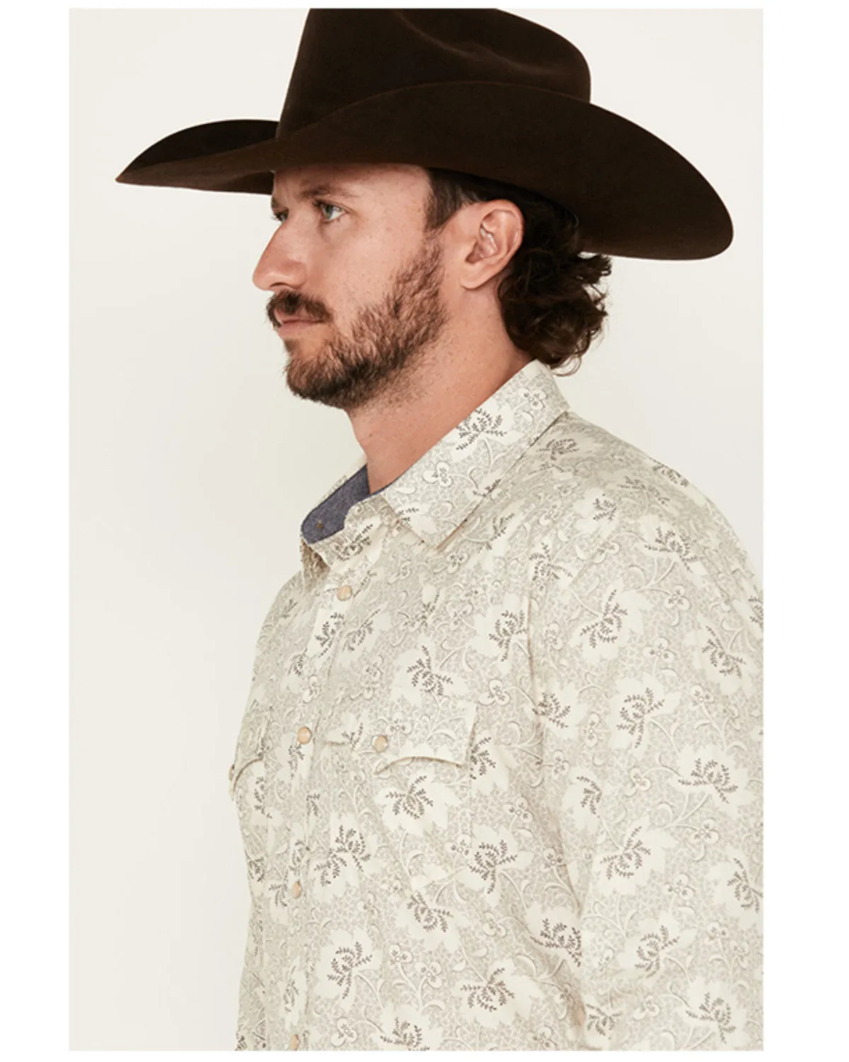 Cody James Men's Treven Floral Print Long Sleeve Snap Western Shirt - Tall sold by Cody James product image thumbnail 2