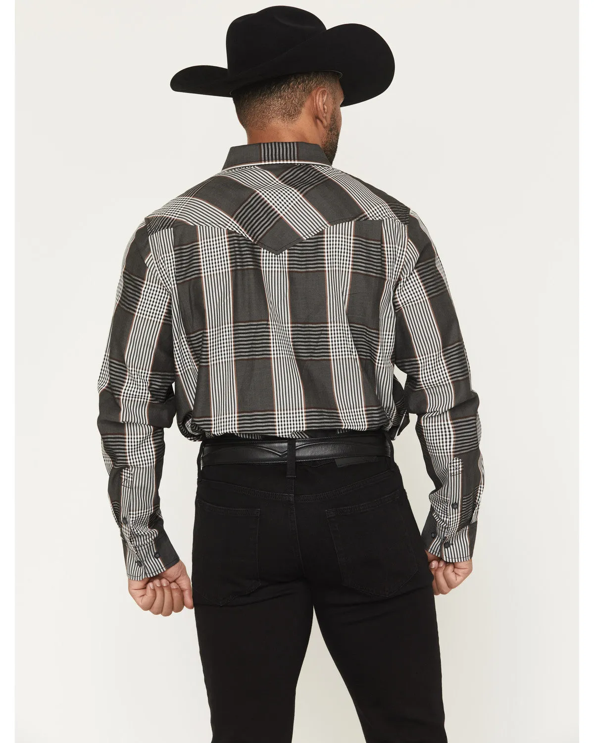 Cody James Black 1978® Men's Ace Plaid Print Long Sleeve Button-Down Western Shirt sold by Cody James product image thumbnail 4