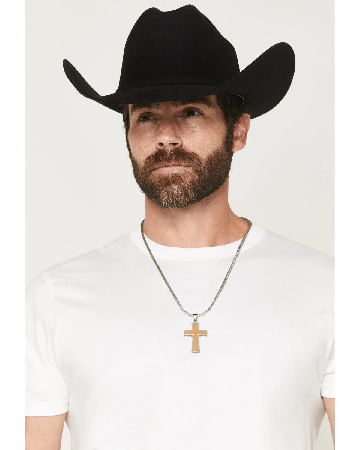 Cody James Men's Two-Toned Cross Necklace sold by Cody James