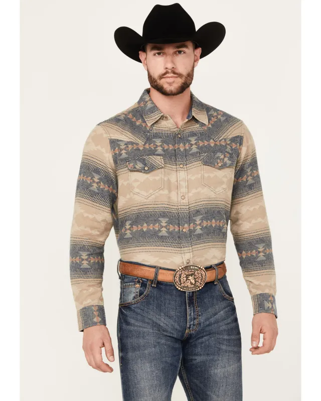 Cody James Men's Arrow Bear Southwestern Print Long Sleeve Snap Western Shirt - Big sold by Cody James