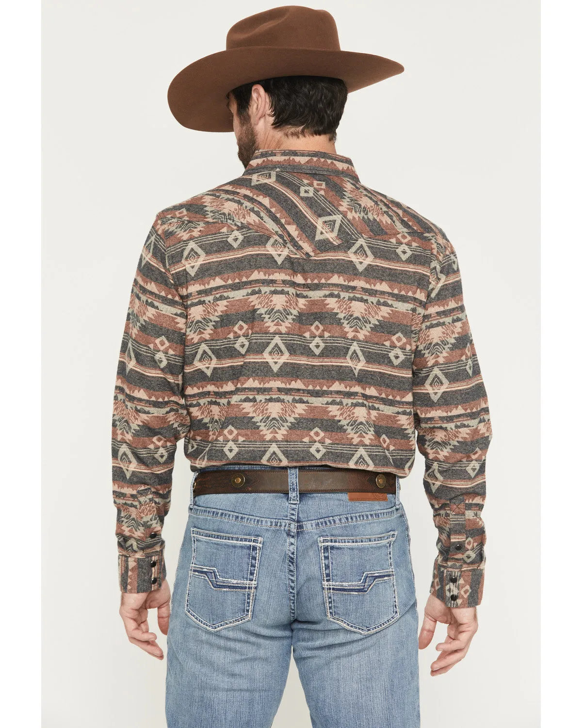 Cody James Men's Ironwood Southwestern Long Sleeve Snap Flannel Shirt - Big sold by Cody James product image thumbnail 4