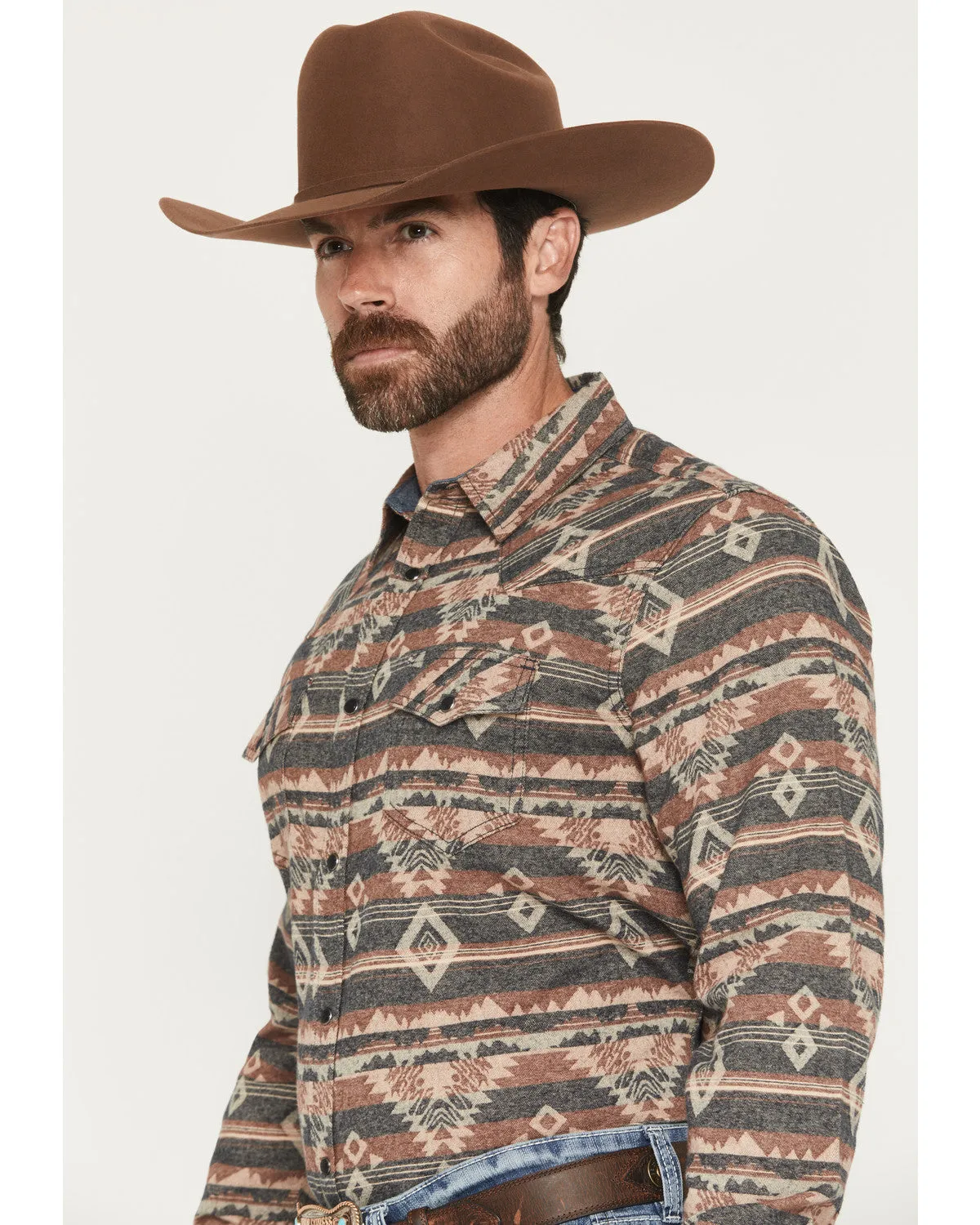 Cody James Men's Ironwood Southwestern Long Sleeve Snap Flannel Shirt - Big sold by Cody James product image thumbnail 2