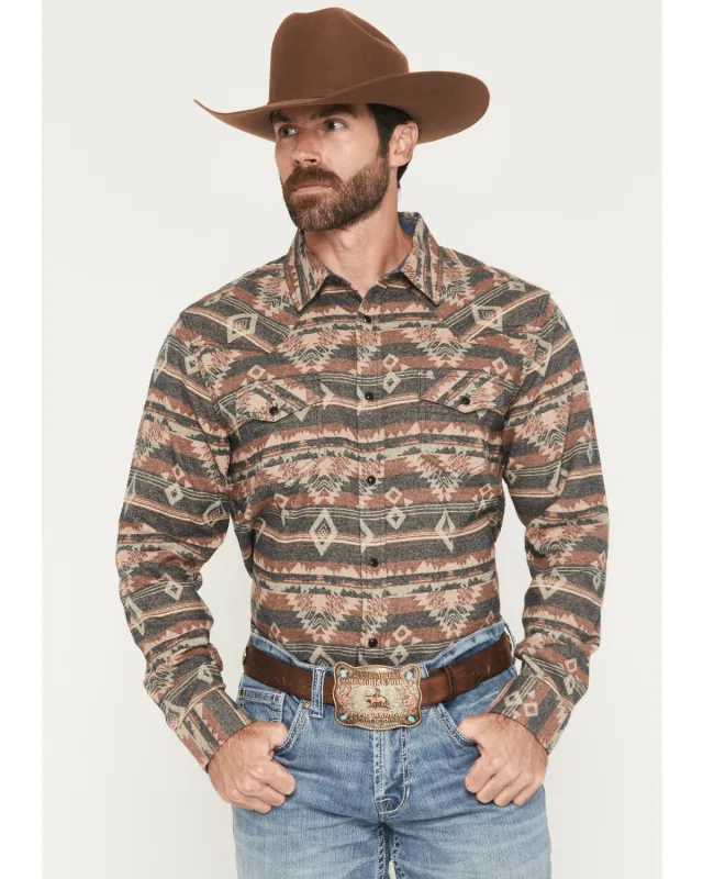 Cody James Men's Ironwood Southwestern Long Sleeve Snap Flannel Shirt sold by Cody James