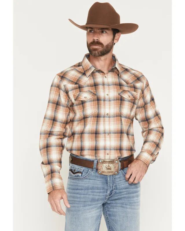 Cody James Men's Bravo Plaid Print Long Sleeve Snap Flannel Shirt - Tall sold by Cody James