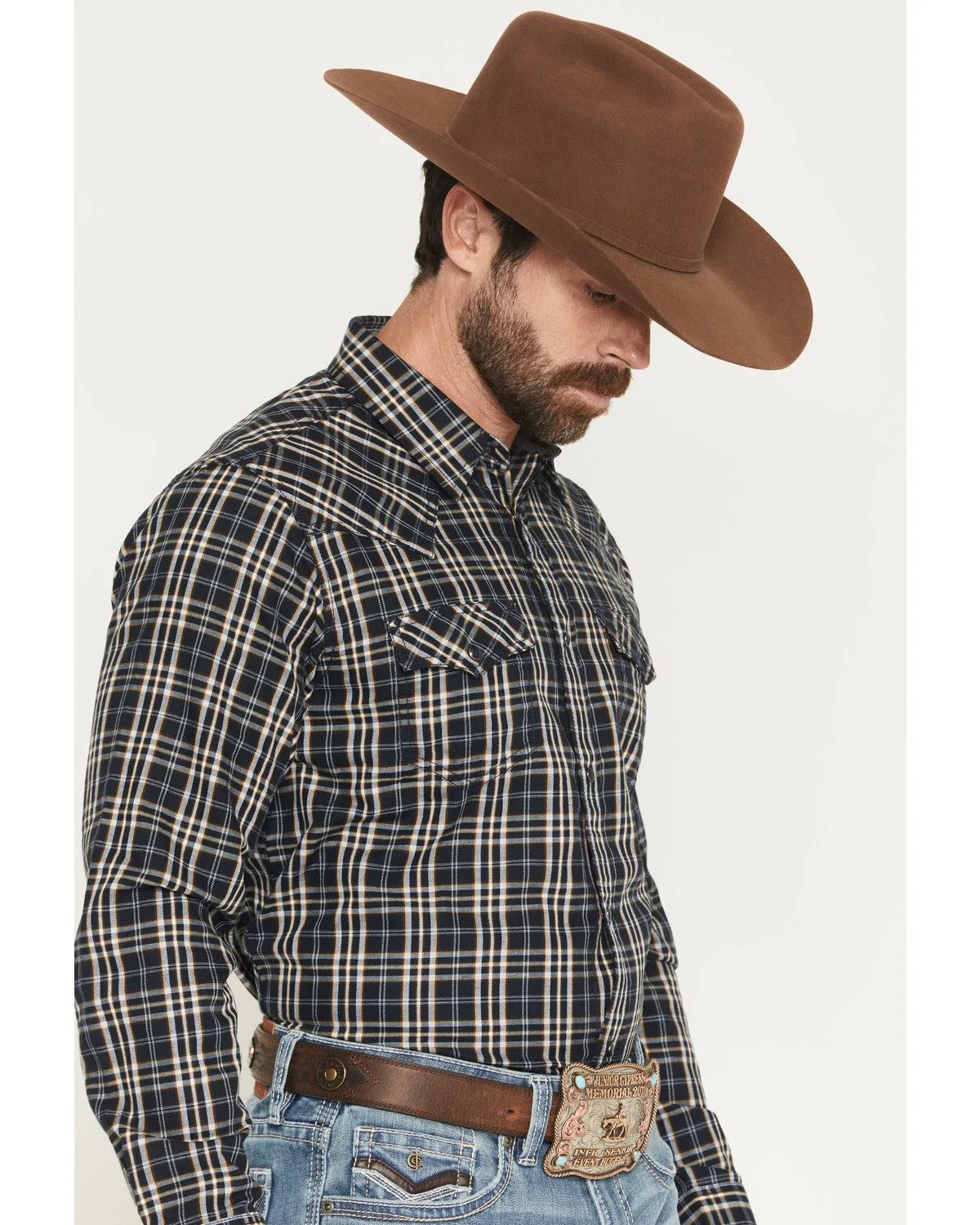 Cody James Men's Warriors Way Plaid Print Long Sleeve Snap Western Shirt - Tall sold by Cody James product image thumbnail 2