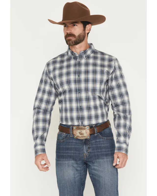 Cody James Men's Tennessee Trail Plaid Print Long Sleeve Button-Down Stretch Western Shirt - Big sold by Cody James