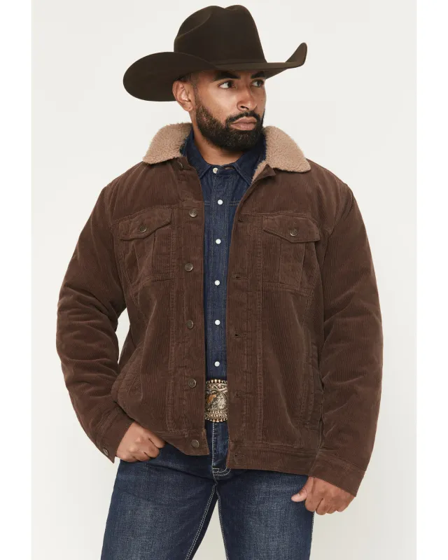 Cody James Men's Ozark Corduroy Sherpa Lined Heavyweight Trucker Jacket sold by Cody James