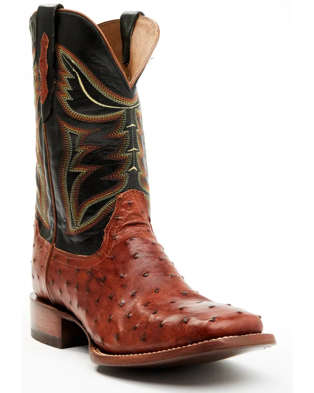 Cody James Men's Exotic Full-Quill Ostrich Western Boots - Broad Square Toe made by Cody James