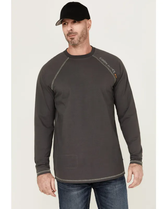 Cody James Men's FR Long Sleeve Raglan Crew Work Shirt sold by Cody James
