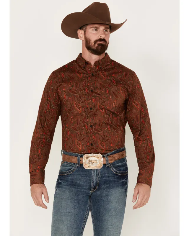 Cody James Men's Tortuga Paisley Print Button-Down Western Shirt sold by Cody James
