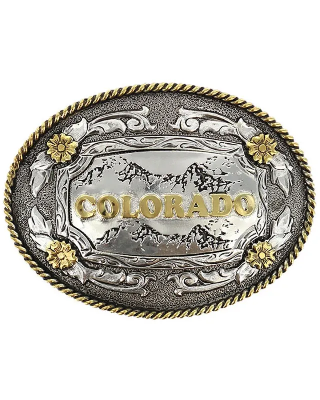 Cody James Men's Antiqued Colorado Oval Belt Buckle sold by Cody James