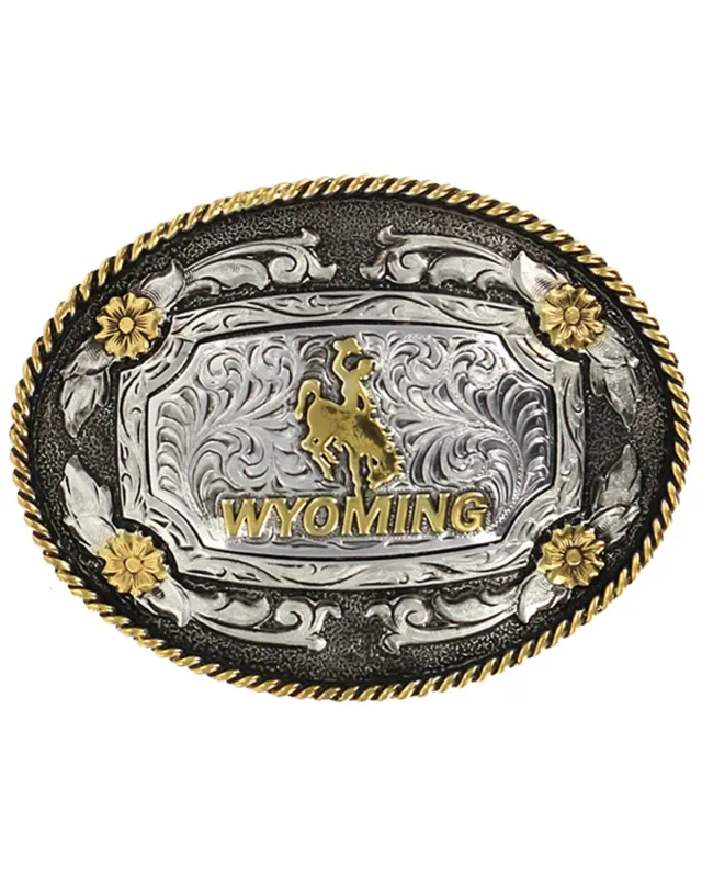 Cody James Men's Oval Wyoming Belt Buckle sold by Cody James
