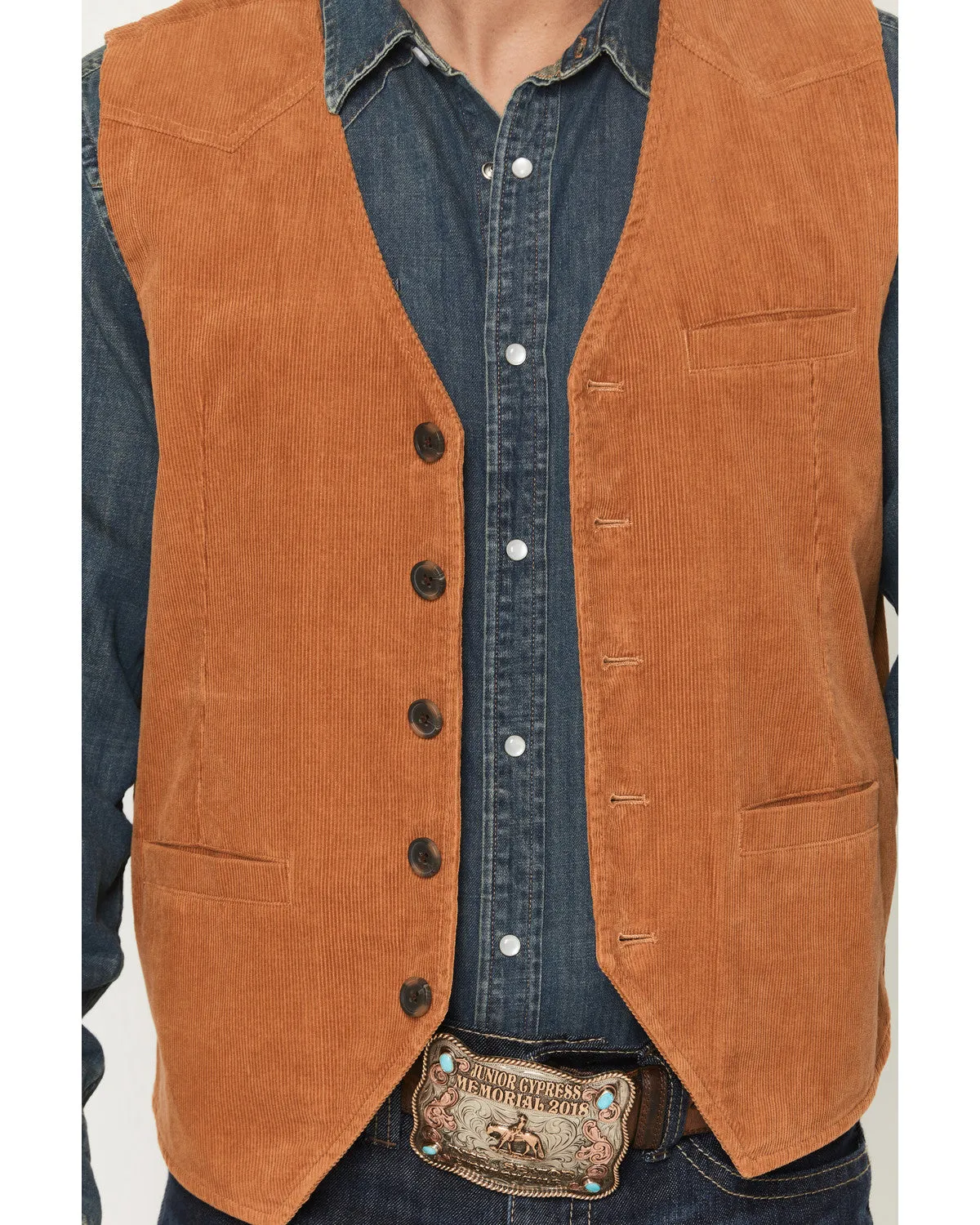Cody James Men's William Corduroy Button-Down Vest sold by Cody James product image thumbnail 3