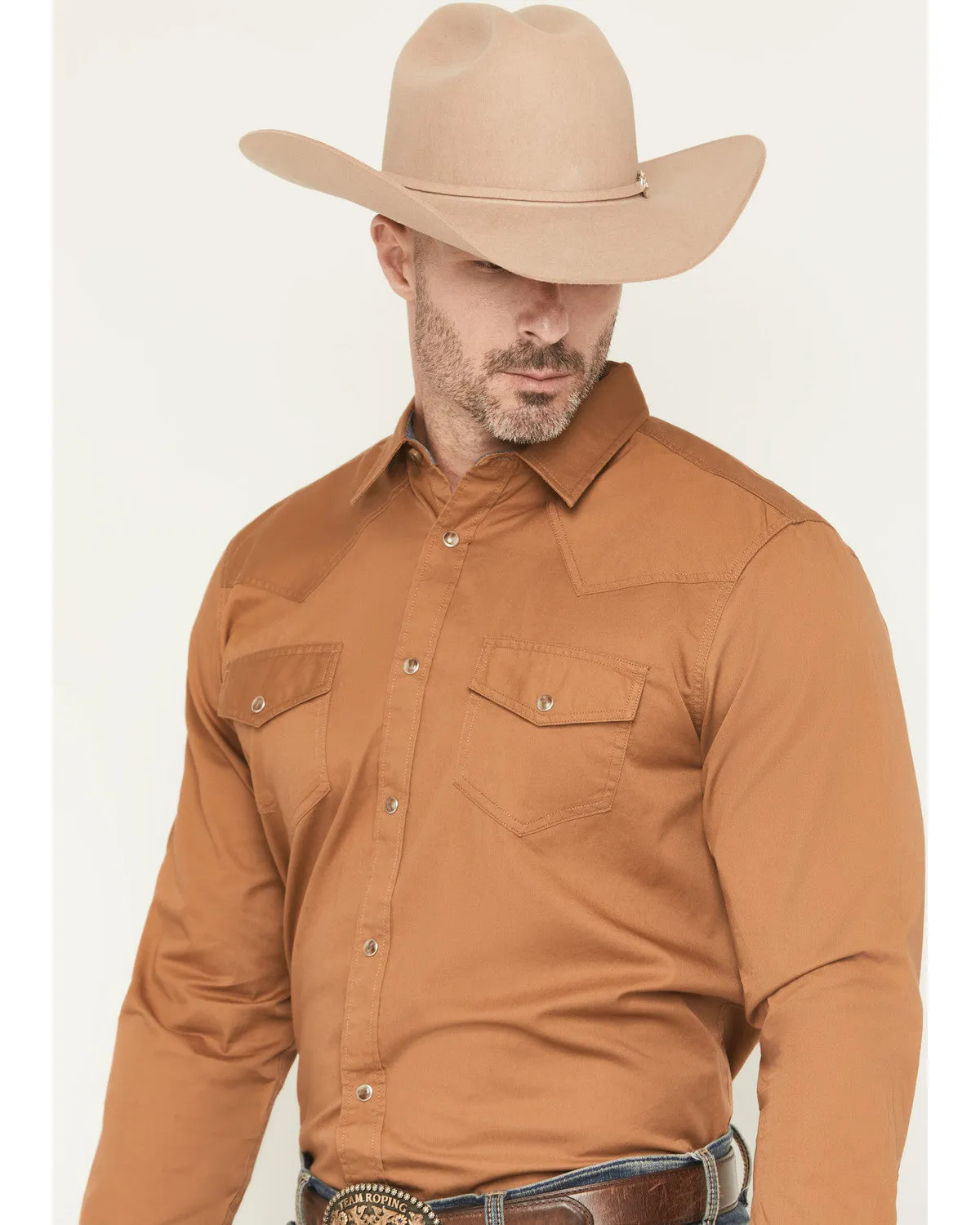 Cody James Men's Treadstone Solid Long Sleeve Snap Western Shirt sold by Cody James product image thumbnail 2