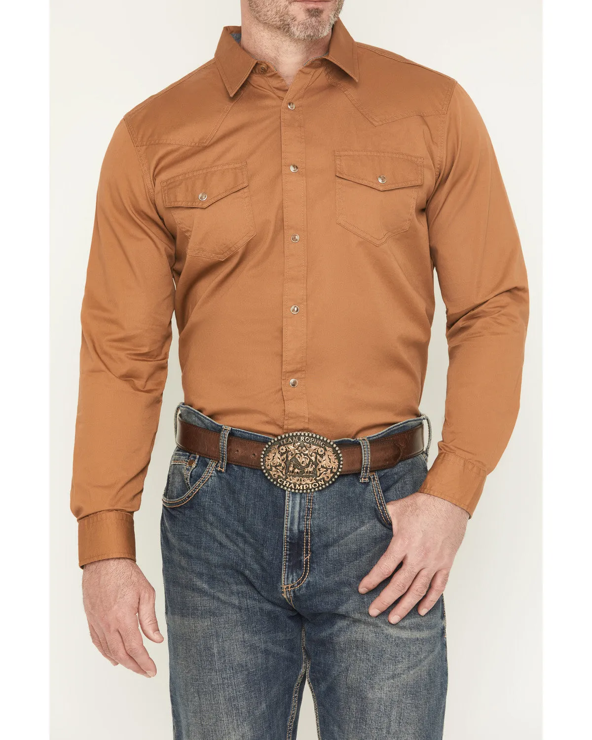 Cody James Men's Treadstone Solid Long Sleeve Snap Western Shirt sold by Cody James product image thumbnail 3