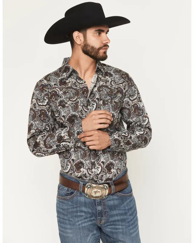 Cody James Men's Colorado Ridge Paisley Print Long Sleeve Snap Western Shirt - Tall sold by Cody James