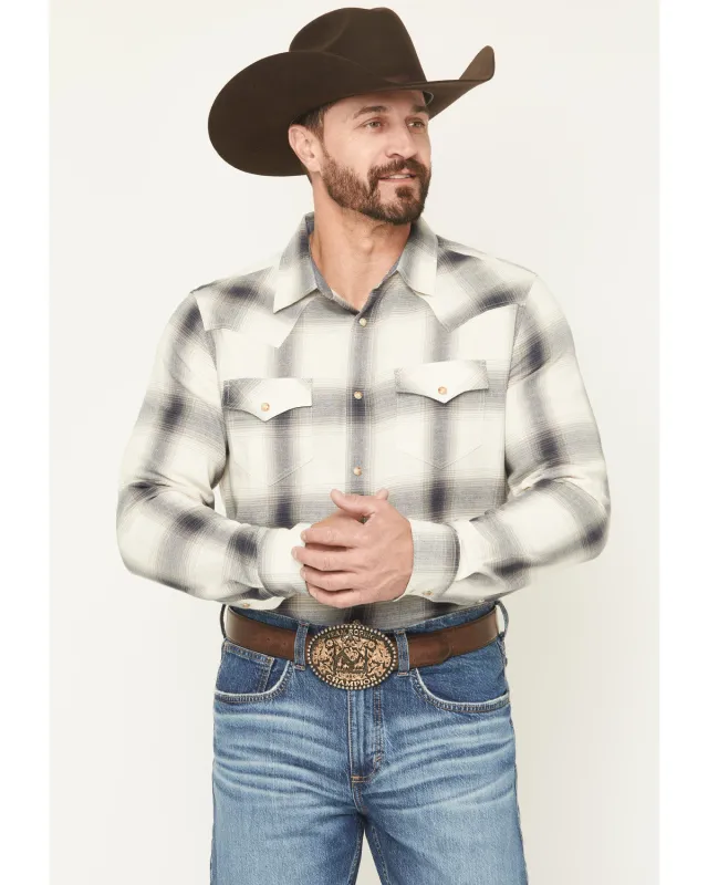 Cody James Men's Ruddiman Plaid Print Long Sleeve Snap Western Shirt - Tall sold by Cody James
