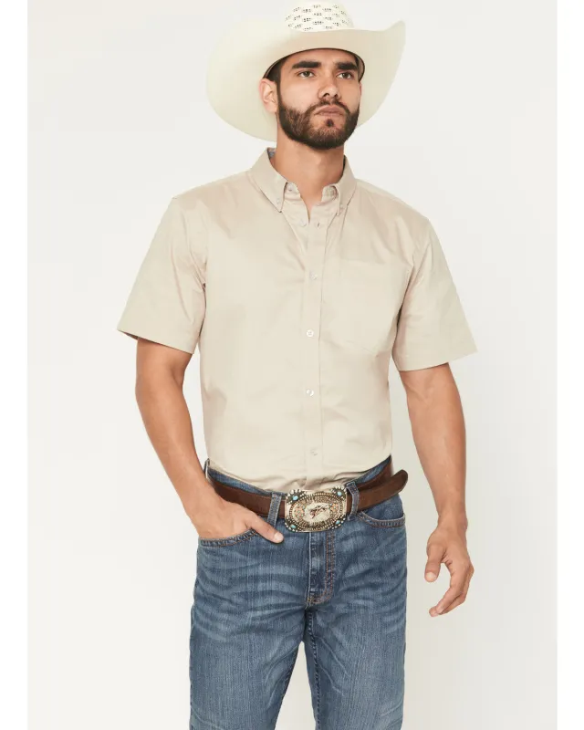 Cody James Men's Basic Twill Short Sleeve Button-Down Stretch Western Shirt made by Cody James