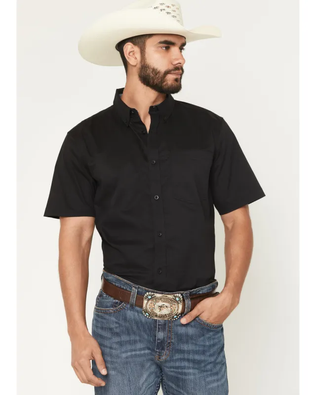Cody James Men's Basic Twill Short Sleeve Button-Down Stretch Western Shirt made by Cody James