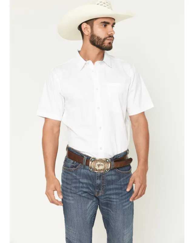 Cody James Men's Basic Twill Short Sleeve Button-Down Stretch Western Shirt sold by Cody James