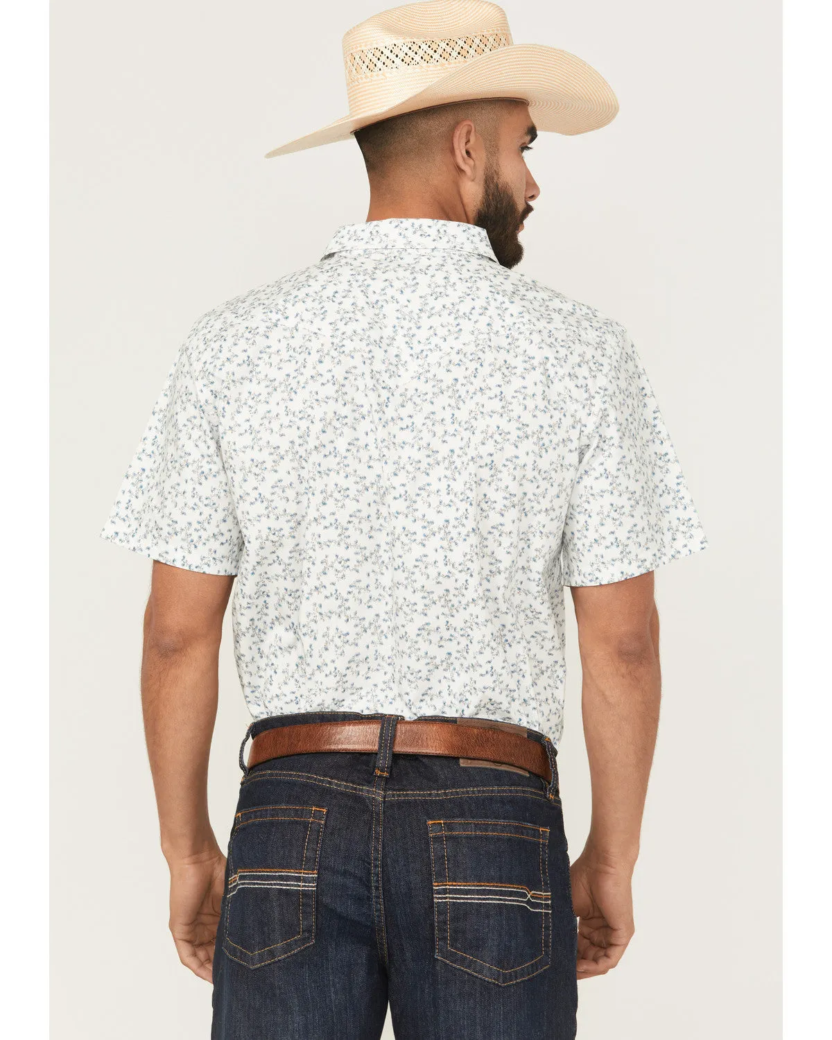 Cody James Rodeo Drive Floral Print Short Sleeve Snap Western Shirt sold by Cody James product image thumbnail 4