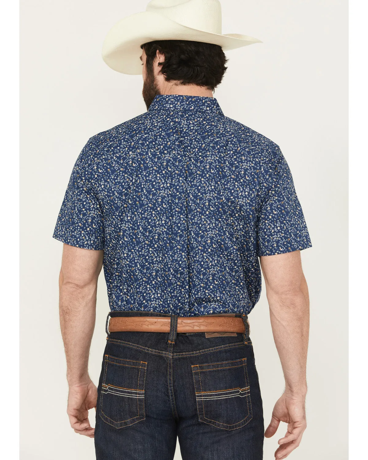Cody James Men's Vanguard Floral Print Short Sleeve Button-Down Stretch Western Shirt sold by Cody James product image thumbnail 4