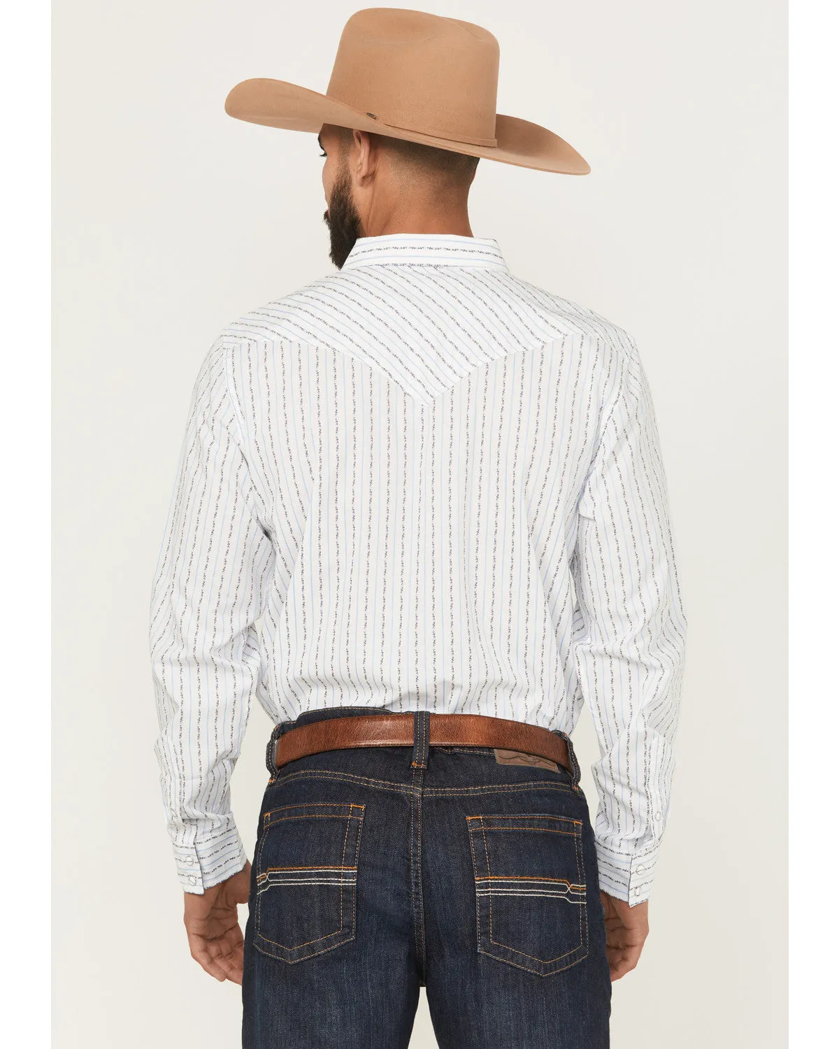Cody James Men's Wild West Striped Long Sleeve Snap Western Shirt sold by Cody James product image thumbnail 4