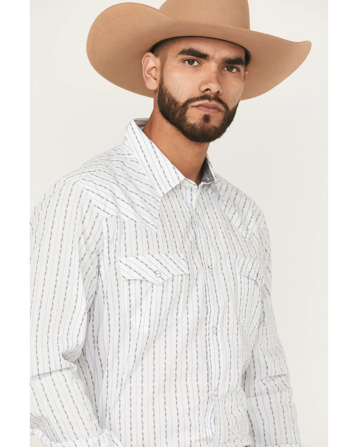 Cody James Men's Wild West Striped Long Sleeve Snap Western Shirt sold by Cody James product image thumbnail 2